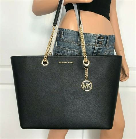 michael kors shania tote black|Michael Kors Tote bag.